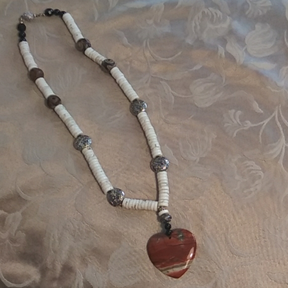 Picture jasper heart necklace - Picture 6 of 6